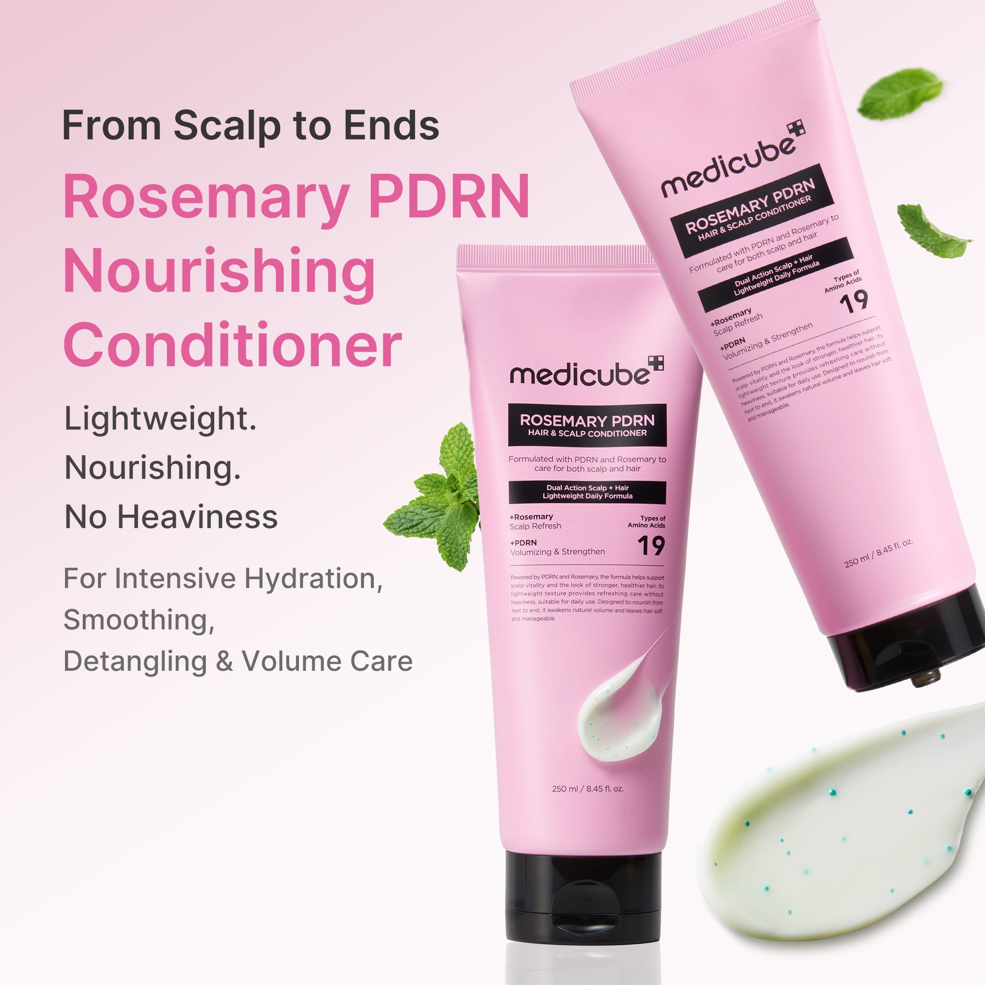 Rosemary PDRN Hair & Scalp Conditioner - Find room in the rush.