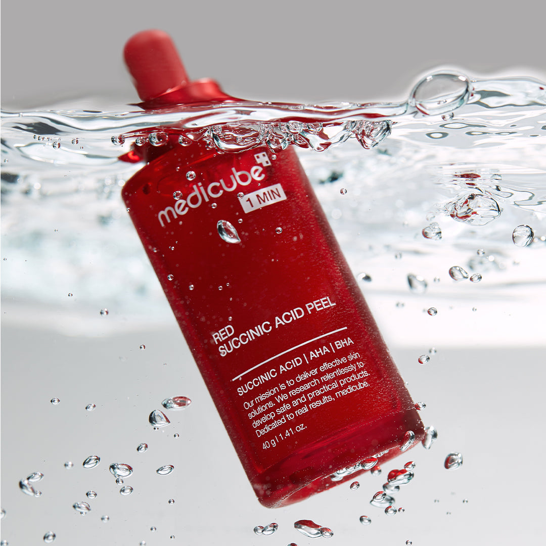 21% Red Succinic Acid Cleansing Booster Serum - Find your Medicube rhythm.