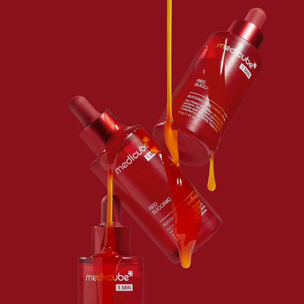 21% Red Succinic Acid Cleansing Booster Serum - Find your Medicube rhythm.